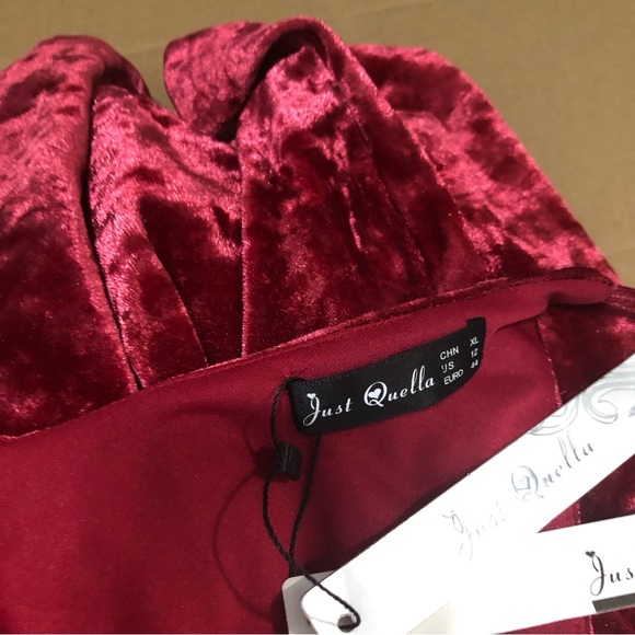 NWT- Just Quella Berry Velvet Tank SZ XL - Picture 8 of 12